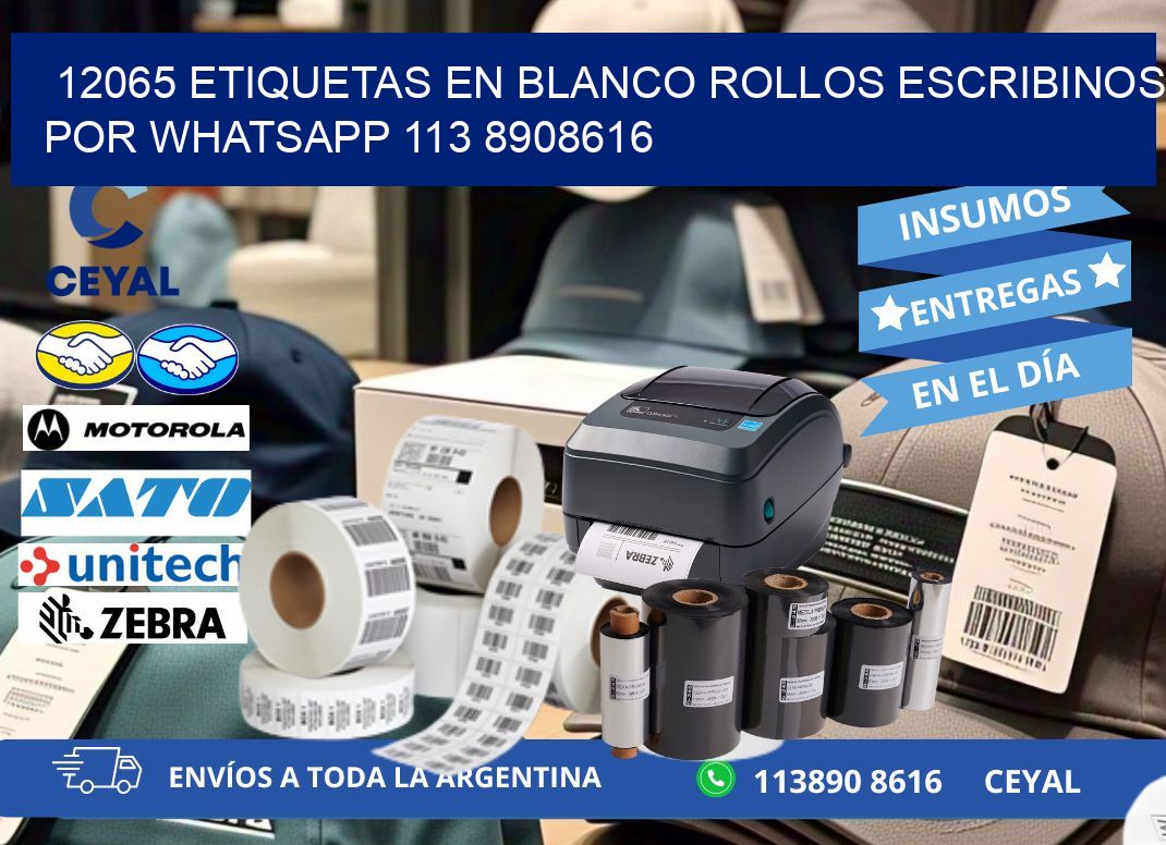 12065 ETIQUETAS EN BLANCO ROLLOS ESCRIBINOS POR WHATSAPP 113 8908616