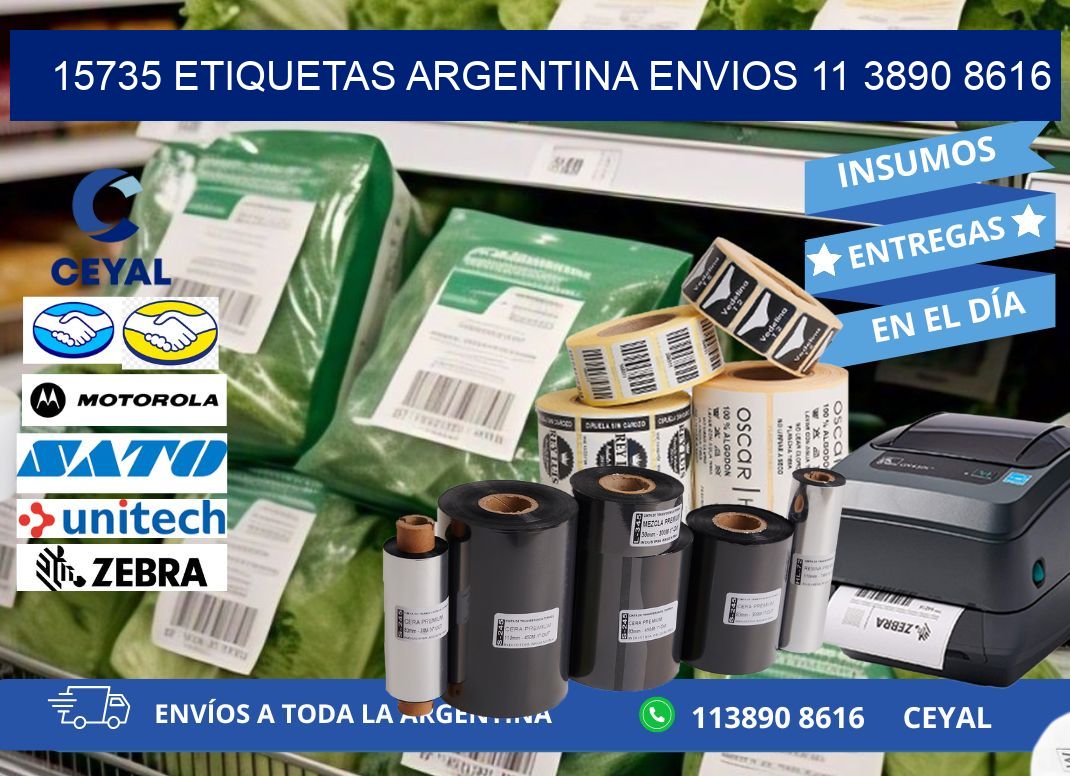 15735 ETIQUETAS ARGENTINA ENVIOS 11 3890 8616