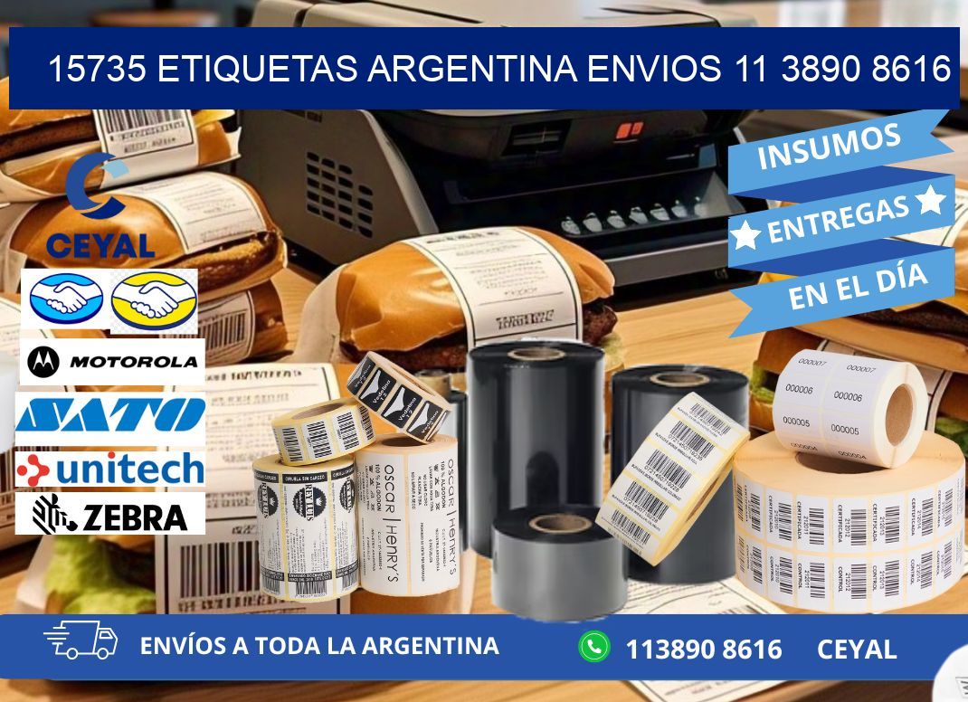 15735 ETIQUETAS ARGENTINA ENVIOS 11 3890 8616