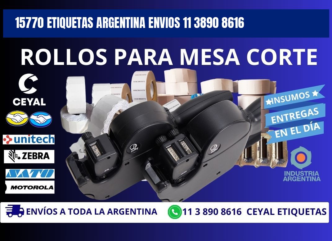 15770 ETIQUETAS ARGENTINA ENVIOS 11 3890 8616