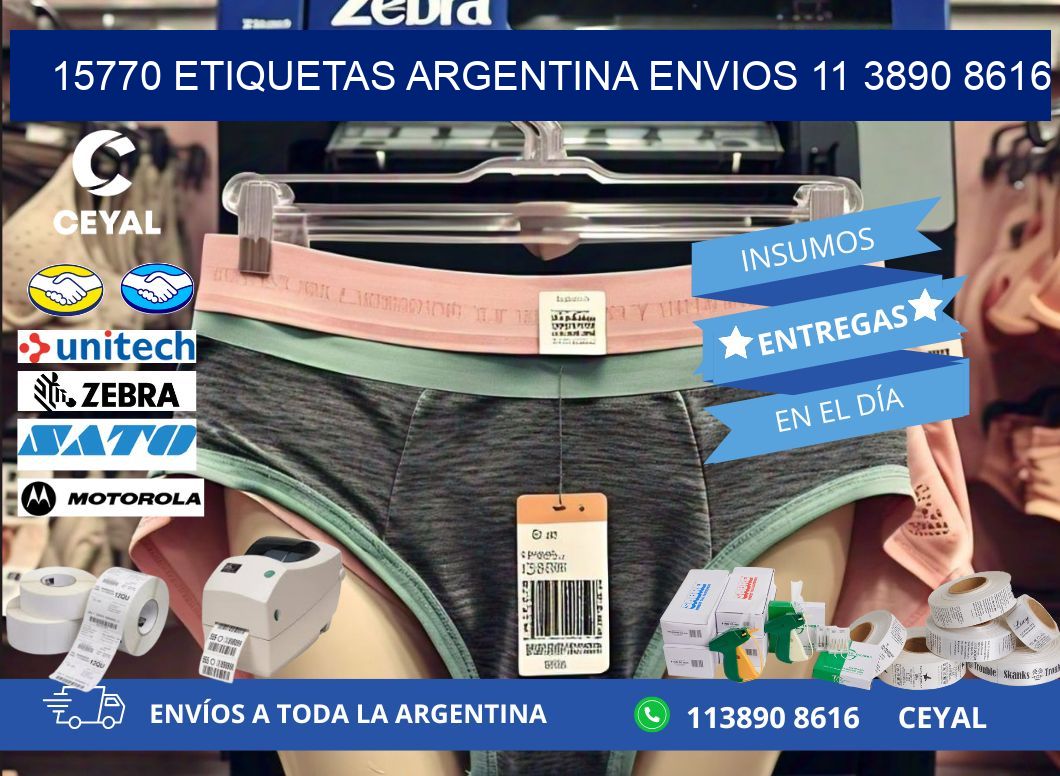 15770 ETIQUETAS ARGENTINA ENVIOS 11 3890 8616