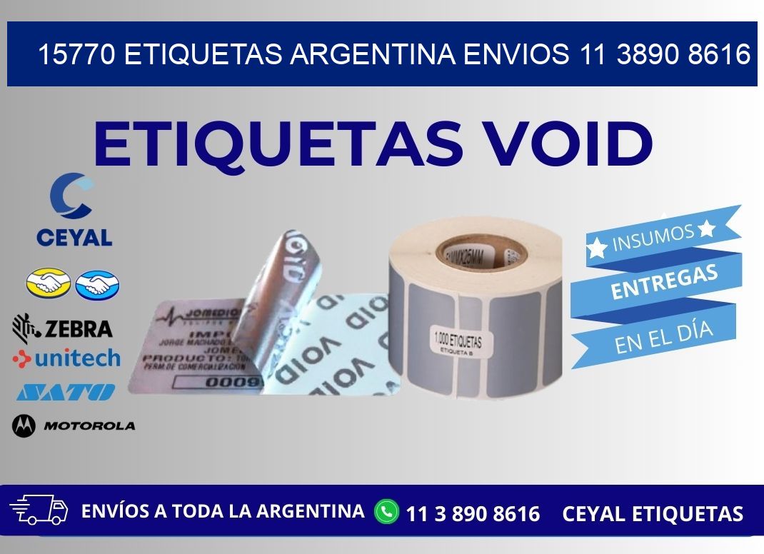15770 ETIQUETAS ARGENTINA ENVIOS 11 3890 8616