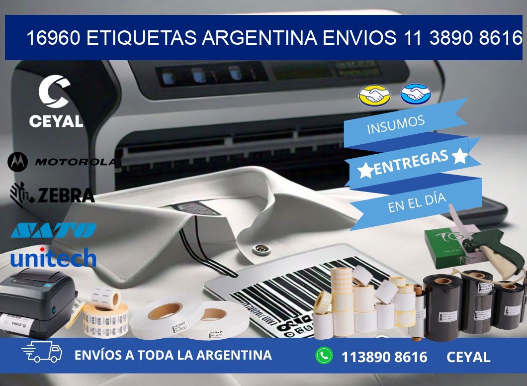 16960 ETIQUETAS ARGENTINA ENVIOS 11 3890 8616