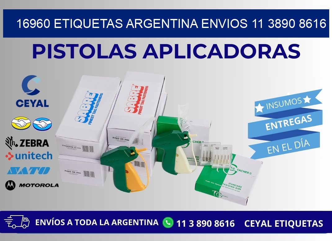 16960 ETIQUETAS ARGENTINA ENVIOS 11 3890 8616