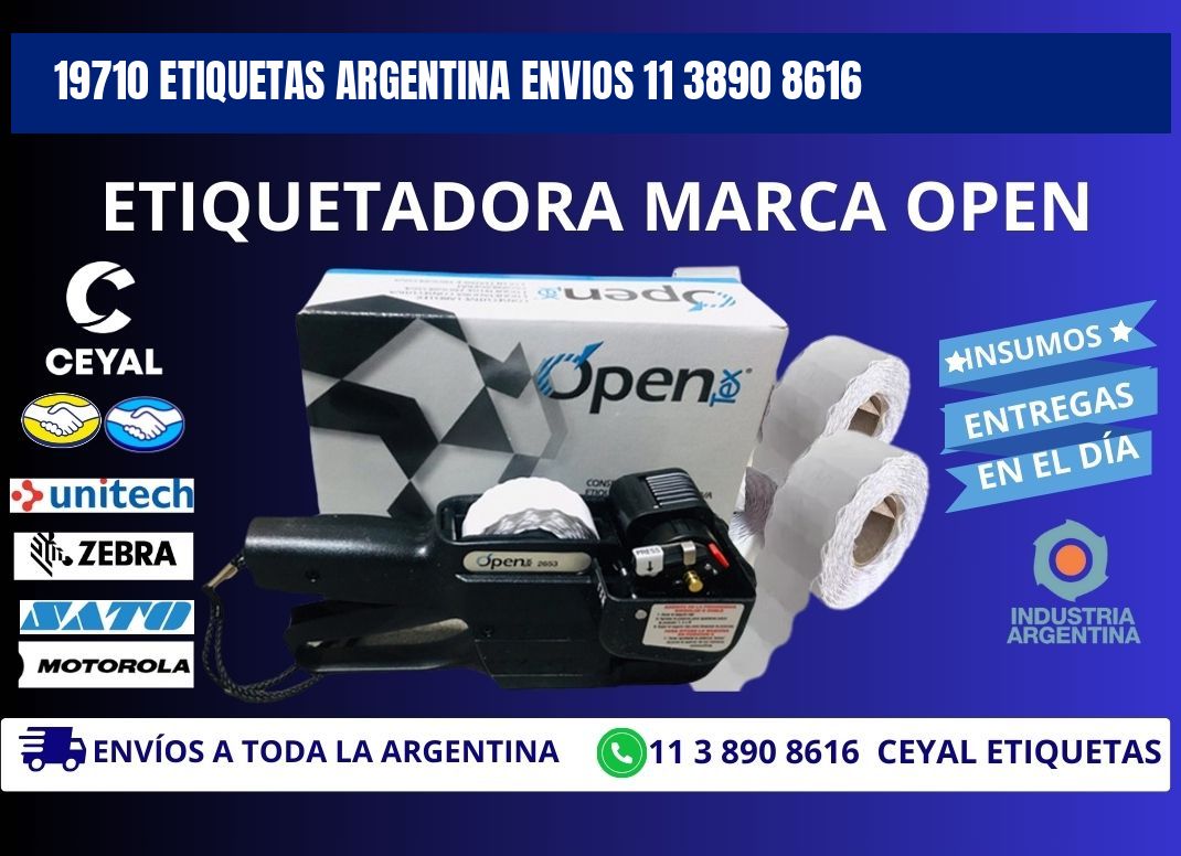 19710 ETIQUETAS ARGENTINA ENVIOS 11 3890 8616