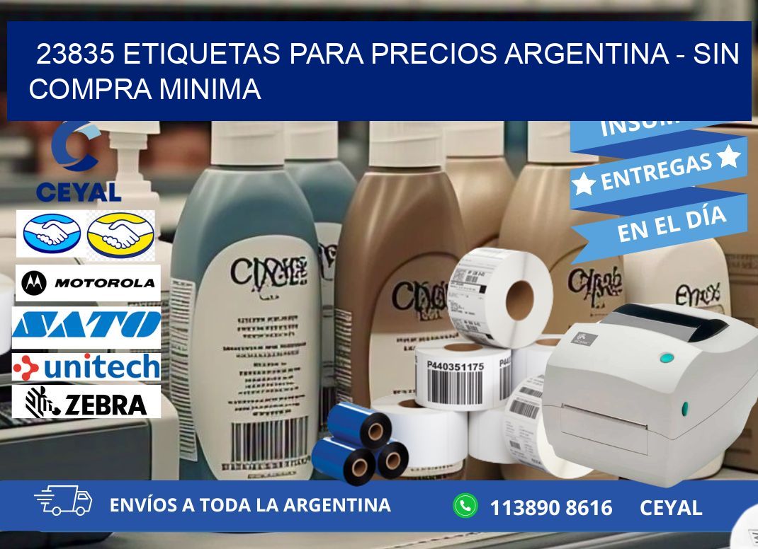 23835 ETIQUETAS PARA PRECIOS ARGENTINA – SIN COMPRA MINIMA