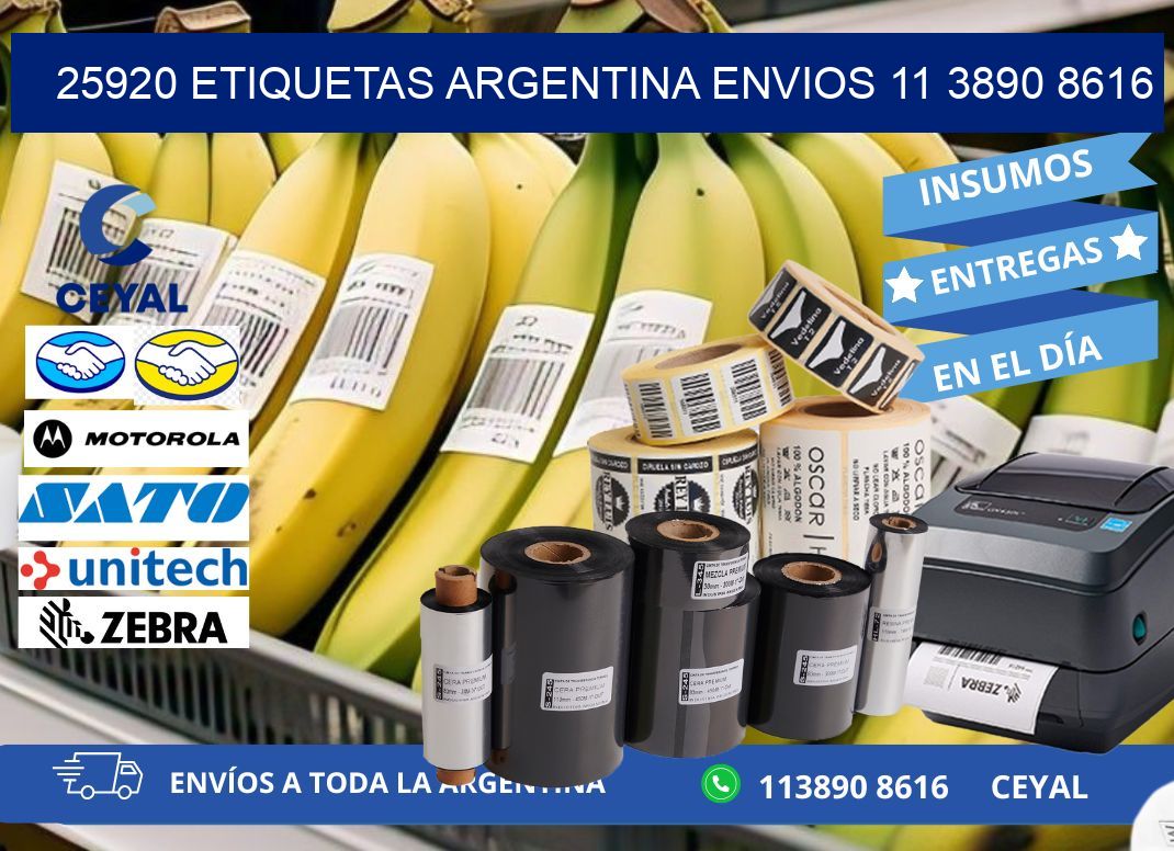 25920 ETIQUETAS ARGENTINA ENVIOS 11 3890 8616