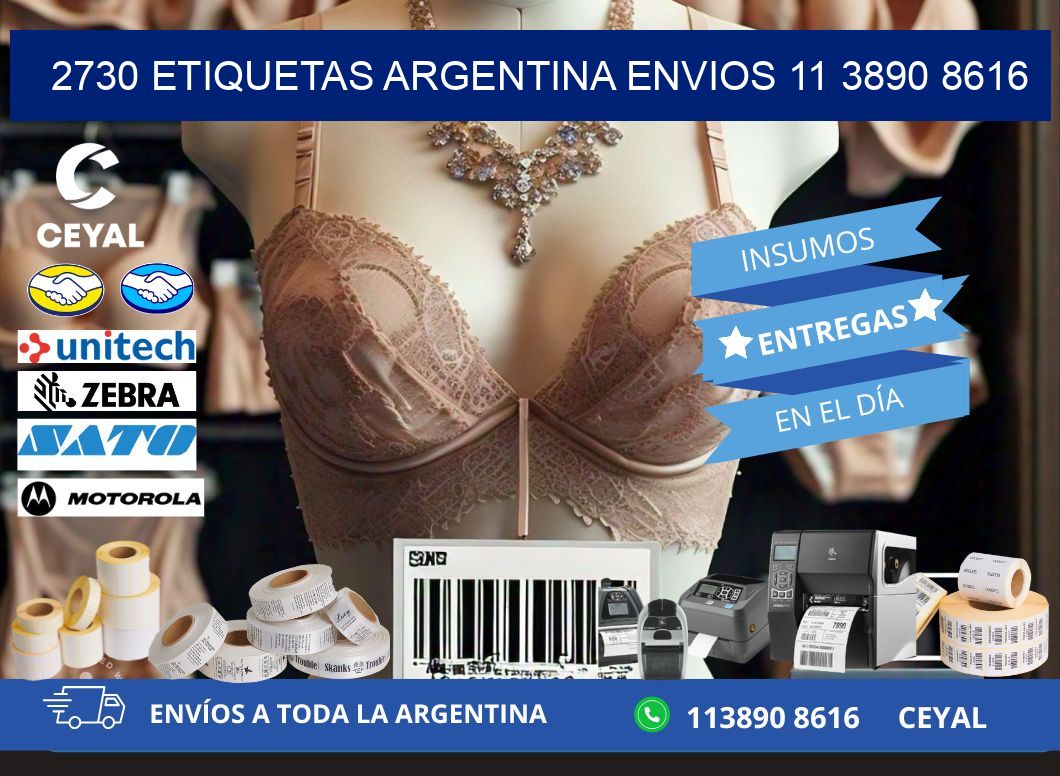 2730 ETIQUETAS ARGENTINA ENVIOS 11 3890 8616