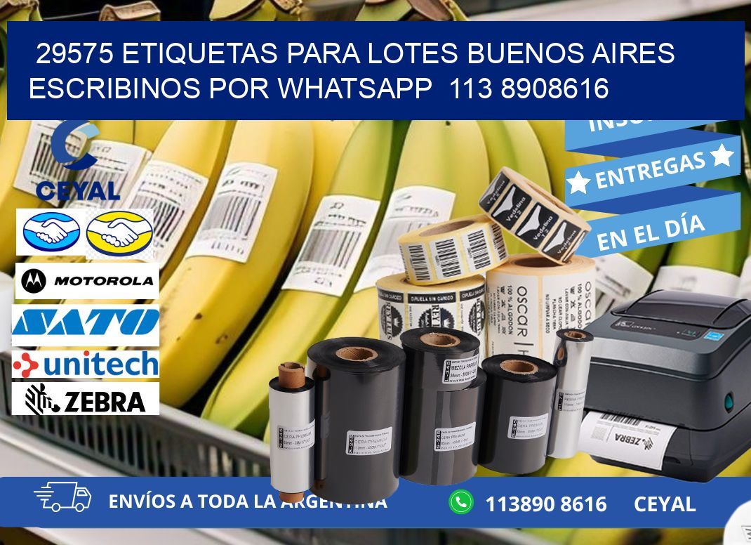 29575 ETIQUETAS PARA LOTES BUENOS AIRES ESCRIBINOS POR WHATSAPP  113 8908616