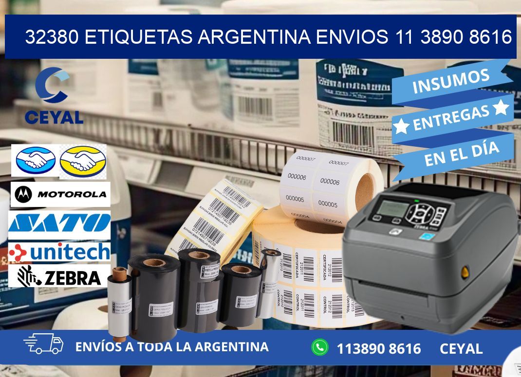 32380 ETIQUETAS ARGENTINA ENVIOS 11 3890 8616