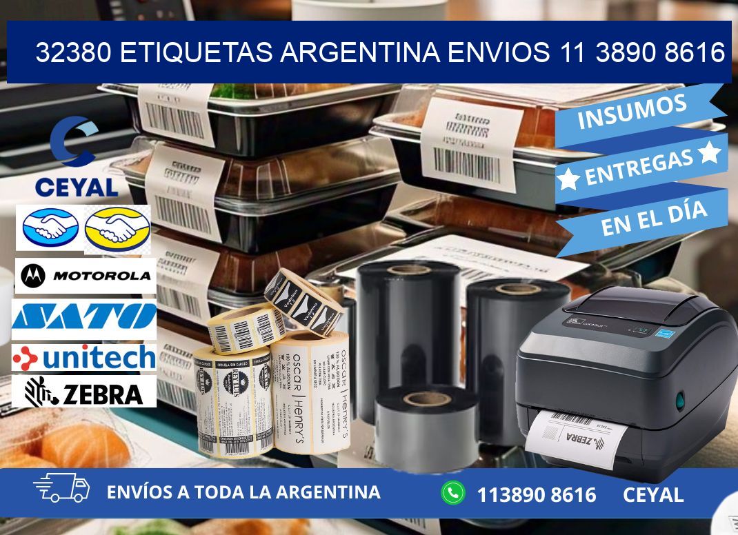 32380 ETIQUETAS ARGENTINA ENVIOS 11 3890 8616