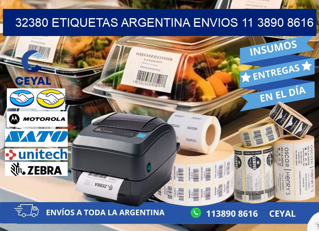 32380 ETIQUETAS ARGENTINA ENVIOS 11 3890 8616