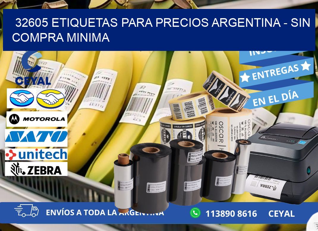 32605 ETIQUETAS PARA PRECIOS ARGENTINA - SIN COMPRA MINIMA