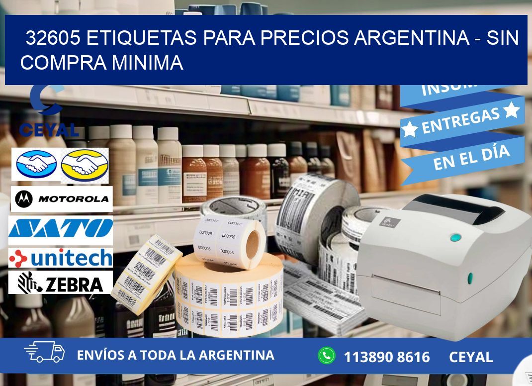 32605 ETIQUETAS PARA PRECIOS ARGENTINA - SIN COMPRA MINIMA