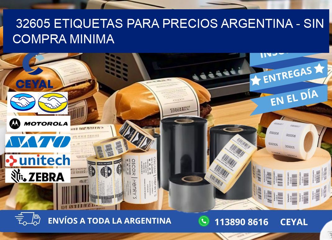 32605 ETIQUETAS PARA PRECIOS ARGENTINA - SIN COMPRA MINIMA
