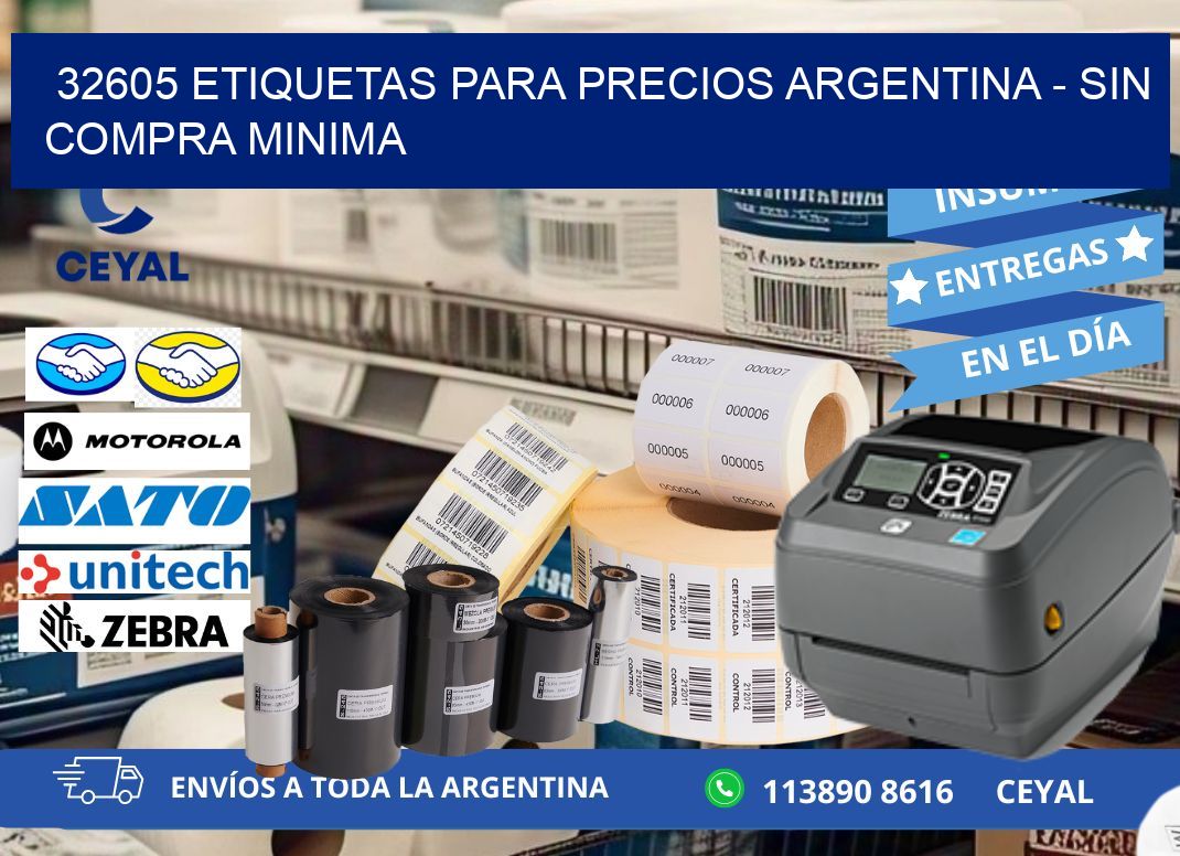 32605 ETIQUETAS PARA PRECIOS ARGENTINA – SIN COMPRA MINIMA