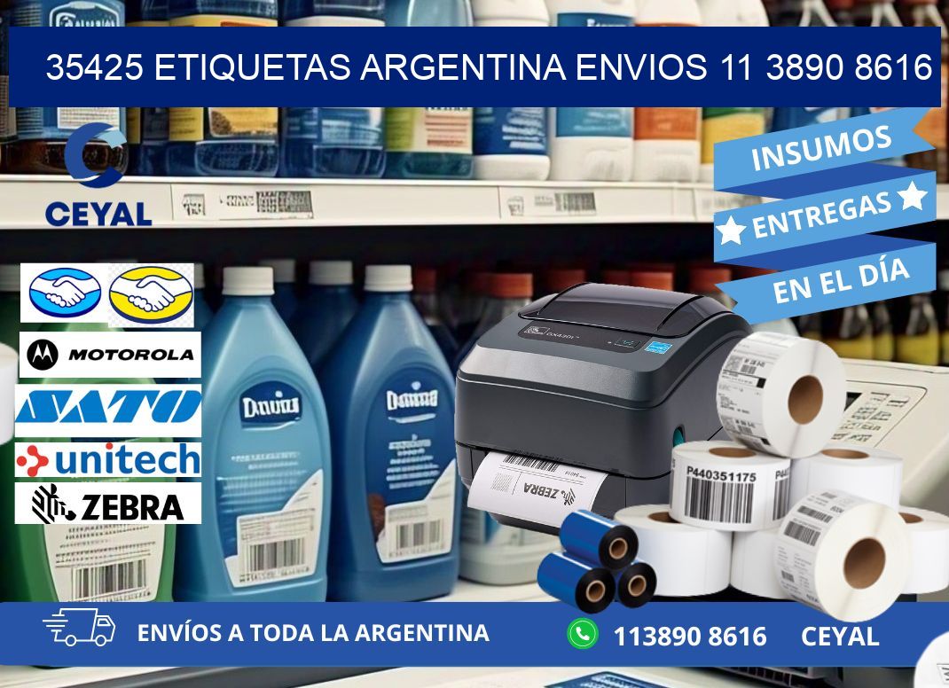 35425 ETIQUETAS ARGENTINA ENVIOS 11 3890 8616