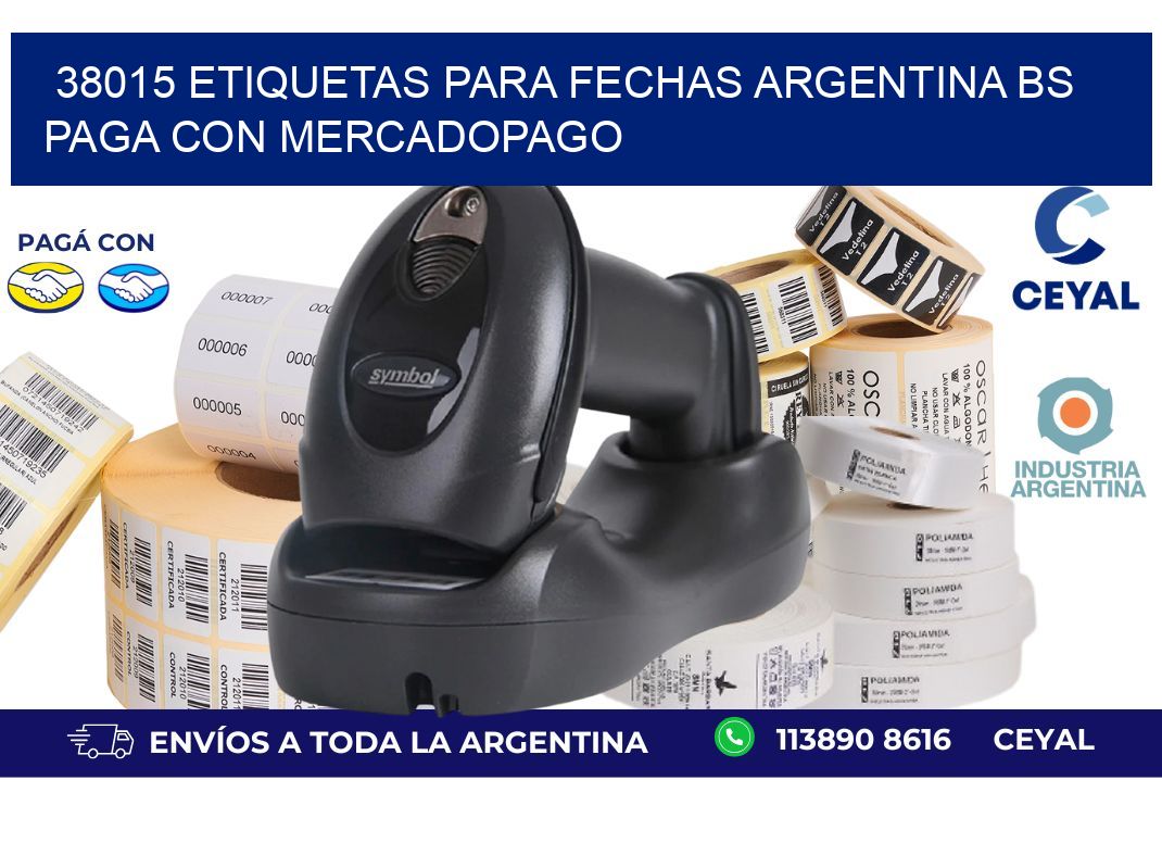 38015 ETIQUETAS PARA FECHAS ARGENTINA BS PAGA CON MERCADOPAGO