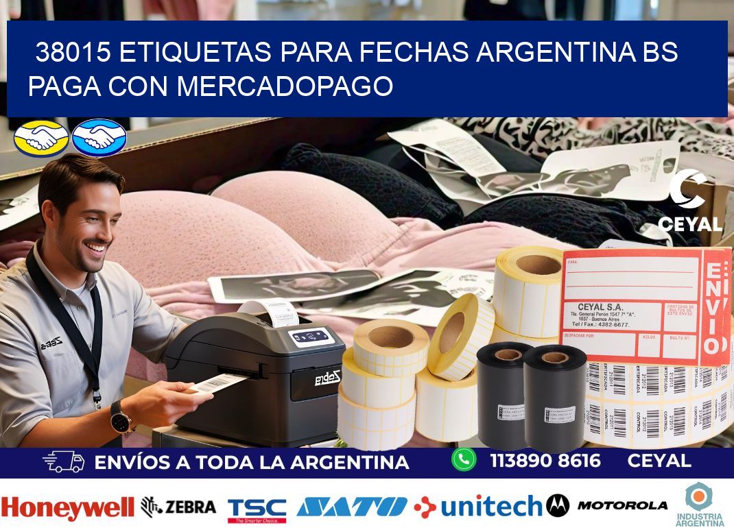 38015 ETIQUETAS PARA FECHAS ARGENTINA BS PAGA CON MERCADOPAGO