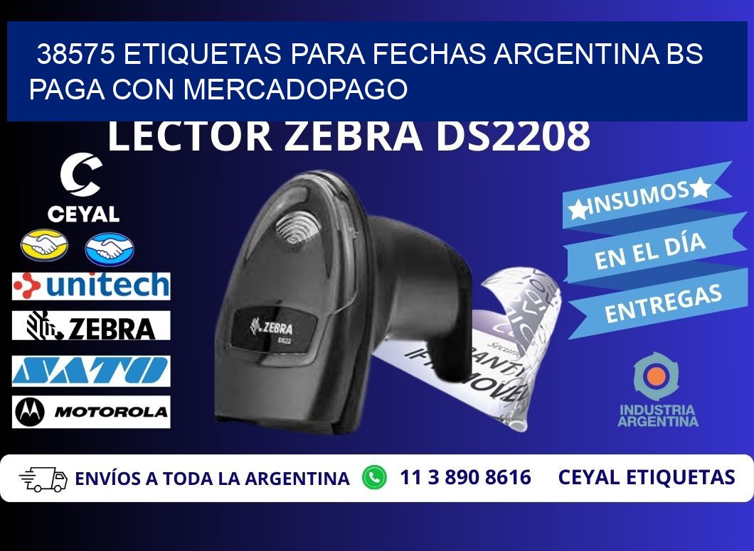 38575 ETIQUETAS PARA FECHAS ARGENTINA BS PAGA CON MERCADOPAGO