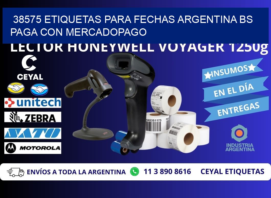 38575 ETIQUETAS PARA FECHAS ARGENTINA BS PAGA CON MERCADOPAGO