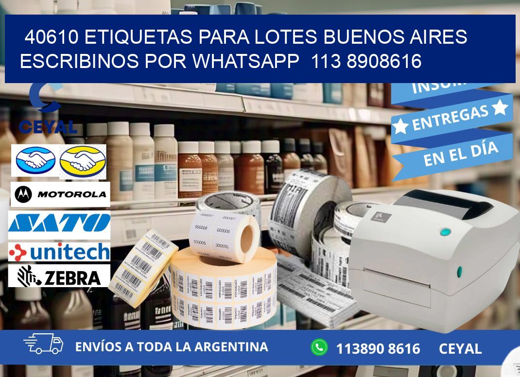 40610 ETIQUETAS PARA LOTES BUENOS AIRES ESCRIBINOS POR WHATSAPP  113 8908616