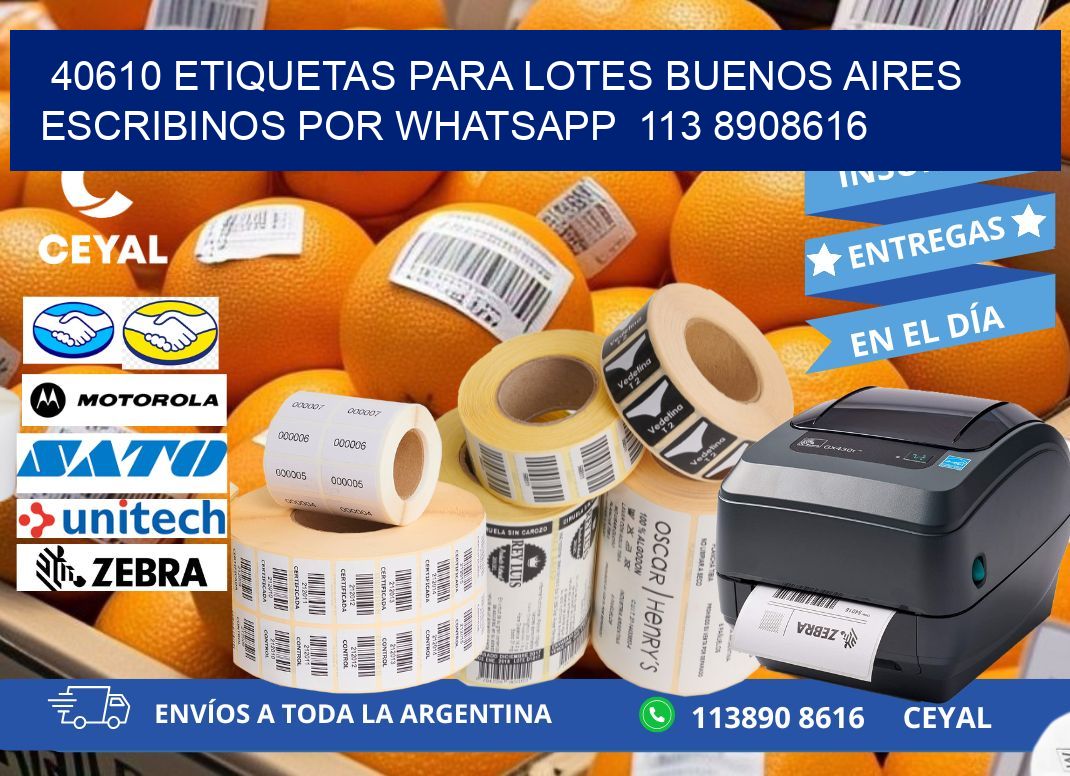 40610 ETIQUETAS PARA LOTES BUENOS AIRES ESCRIBINOS POR WHATSAPP  113 8908616