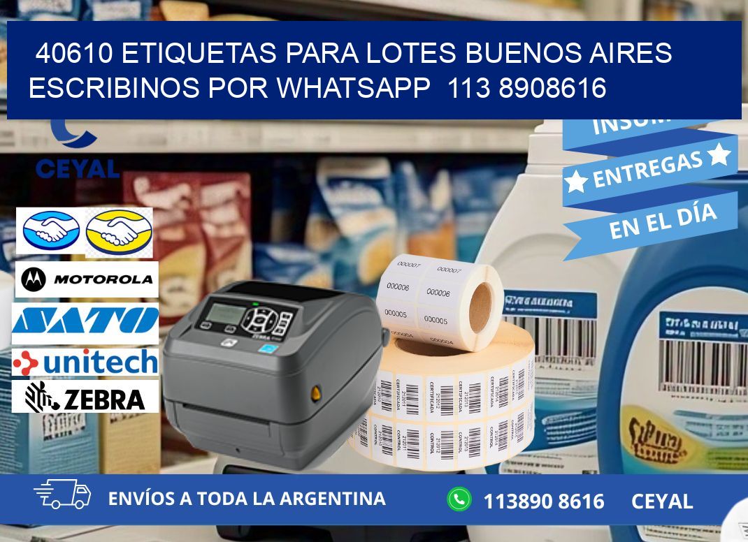 40610 ETIQUETAS PARA LOTES BUENOS AIRES ESCRIBINOS POR WHATSAPP  113 8908616