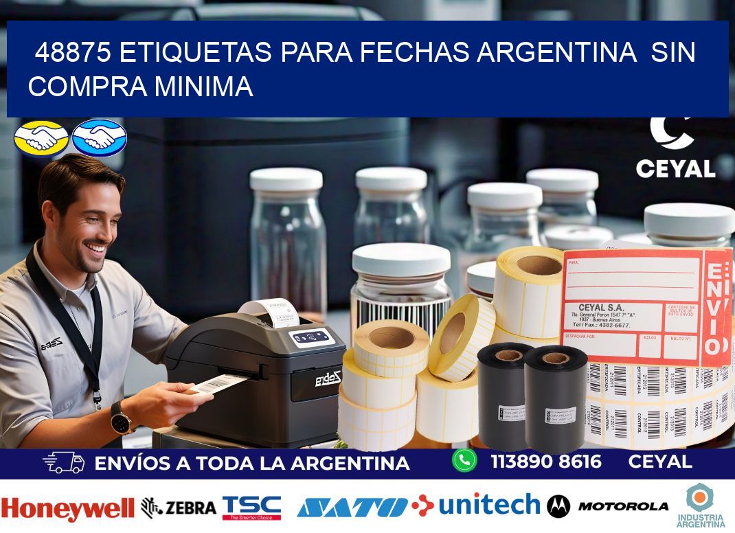 48875 ETIQUETAS PARA FECHAS ARGENTINA  SIN COMPRA MINIMA