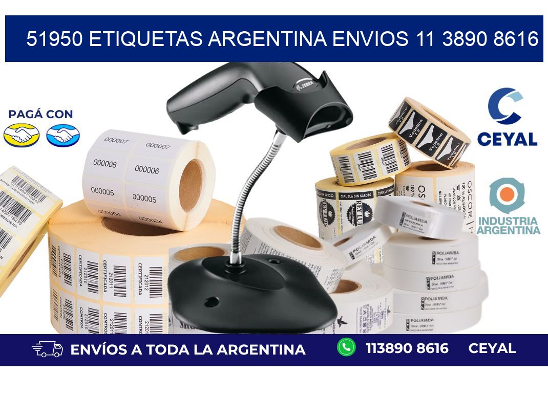 51950 ETIQUETAS ARGENTINA ENVIOS 11 3890 8616