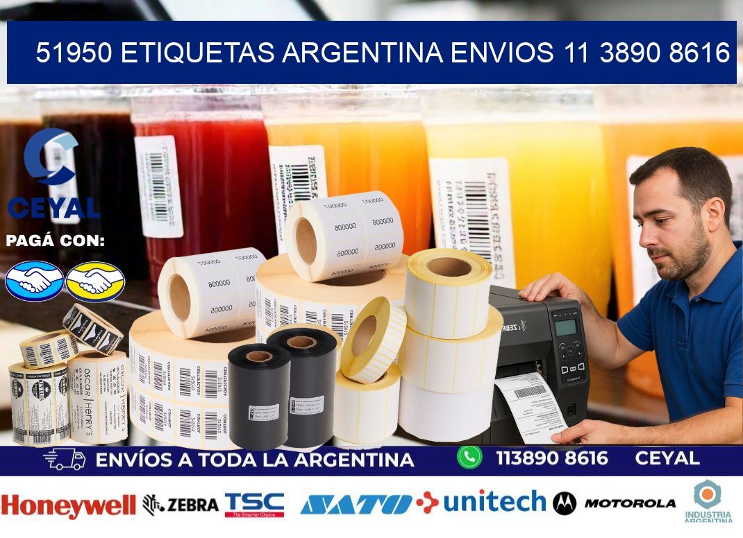 51950 ETIQUETAS ARGENTINA ENVIOS 11 3890 8616
