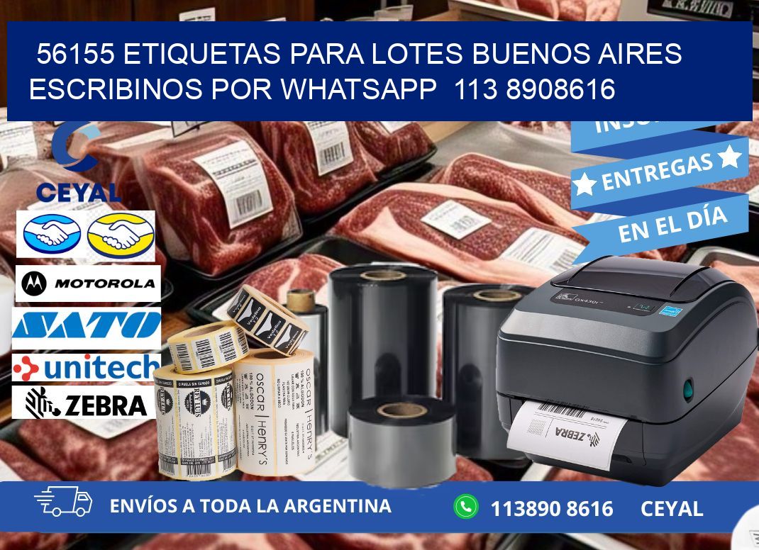 56155 ETIQUETAS PARA LOTES BUENOS AIRES ESCRIBINOS POR WHATSAPP  113 8908616