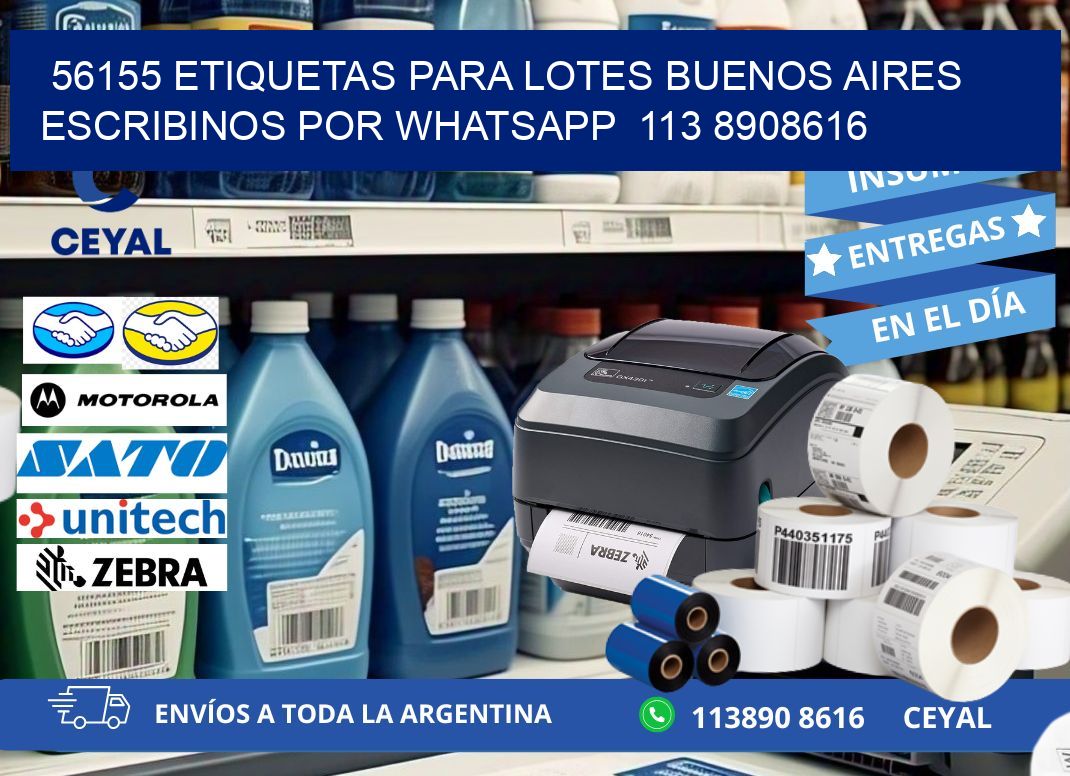 56155 ETIQUETAS PARA LOTES BUENOS AIRES ESCRIBINOS POR WHATSAPP  113 8908616