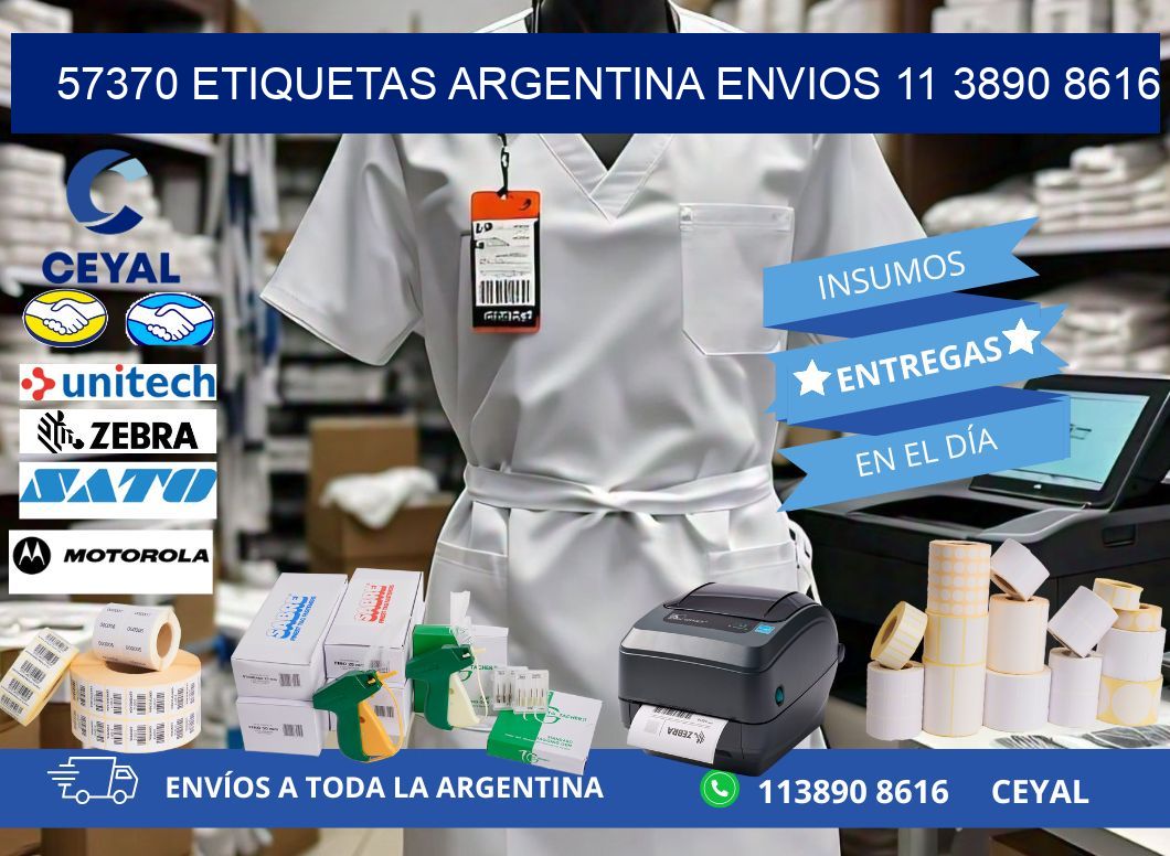 57370 ETIQUETAS ARGENTINA ENVIOS 11 3890 8616