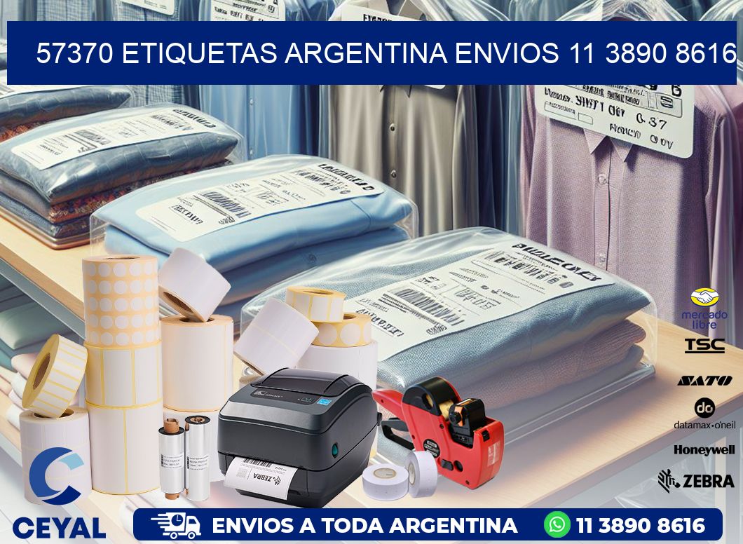57370 ETIQUETAS ARGENTINA ENVIOS 11 3890 8616