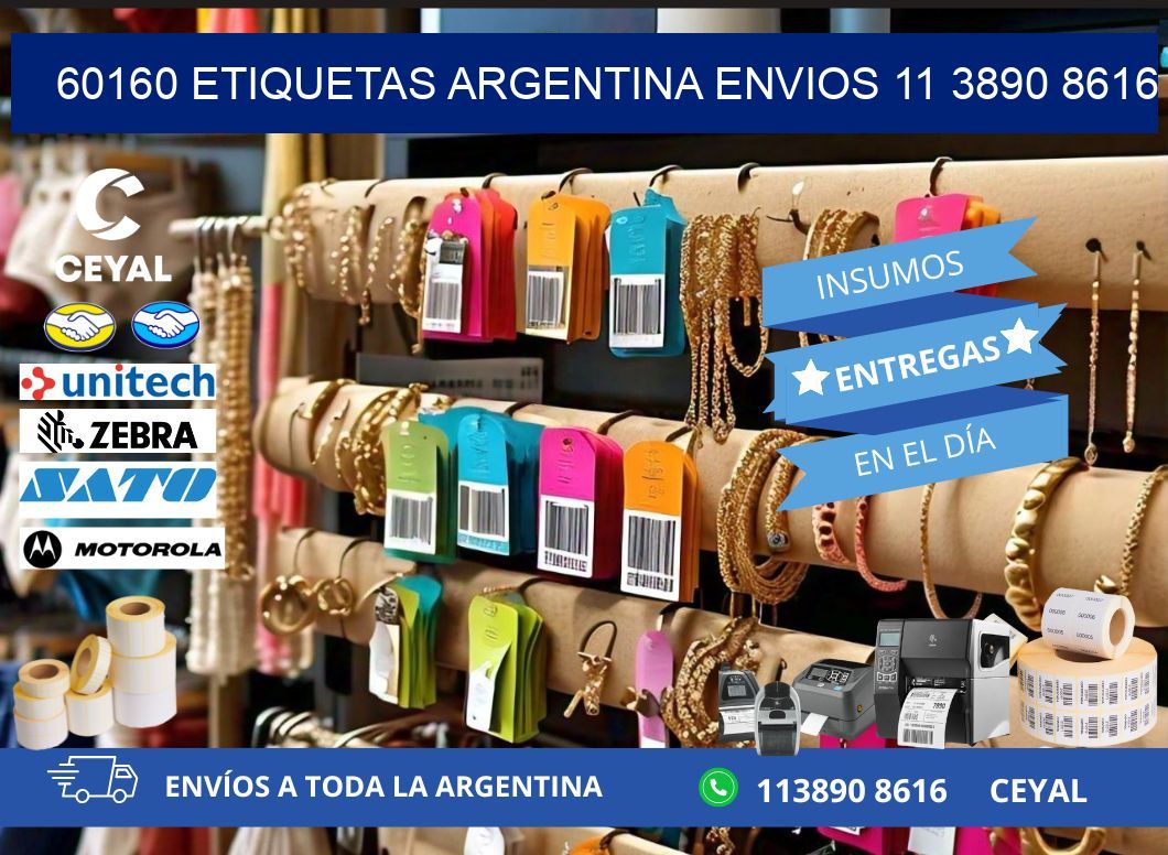60160 ETIQUETAS ARGENTINA ENVIOS 11 3890 8616