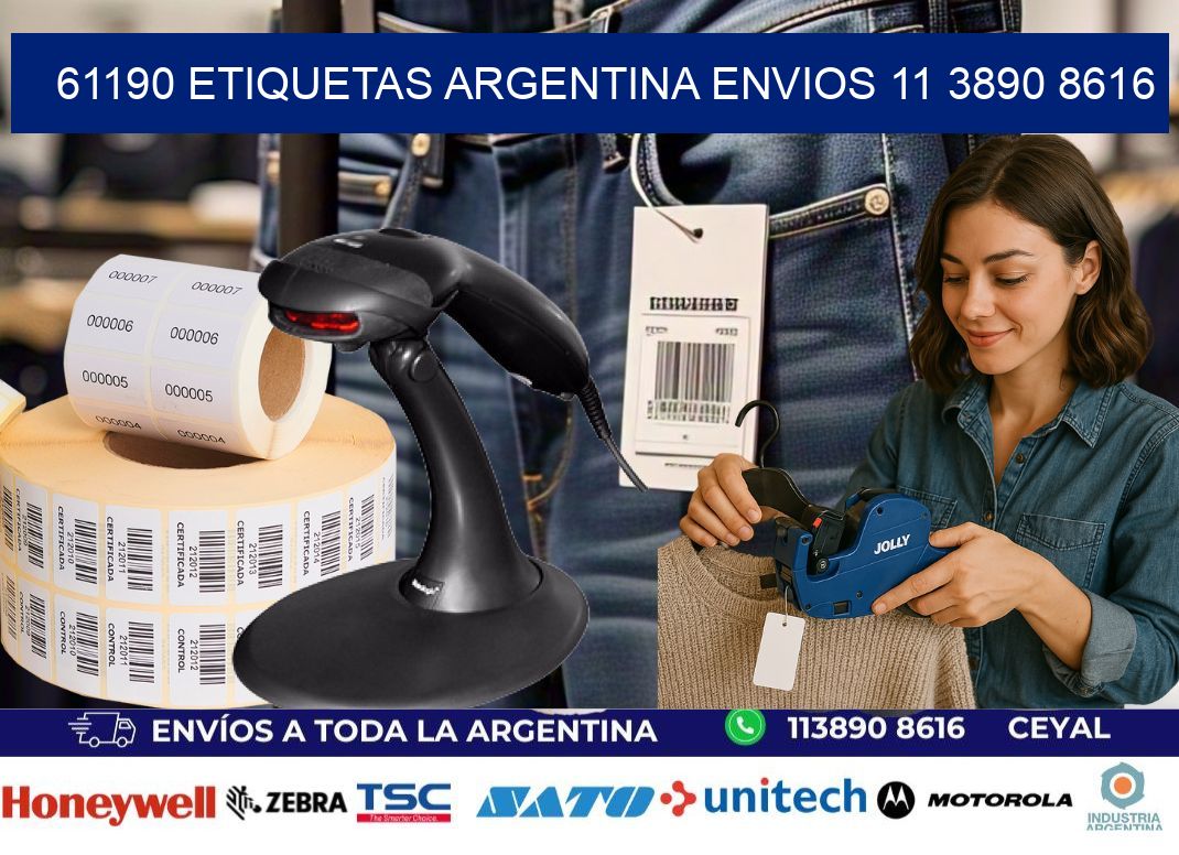 61190 ETIQUETAS ARGENTINA ENVIOS 11 3890 8616
