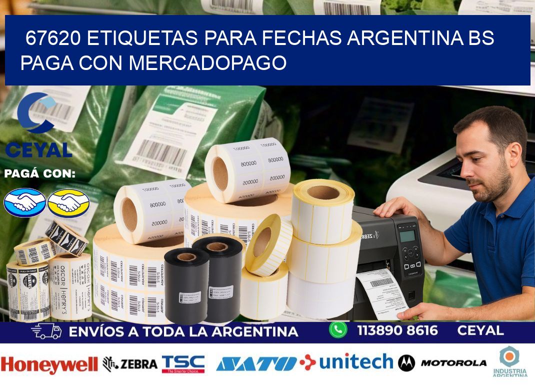 67620 ETIQUETAS PARA FECHAS ARGENTINA BS PAGA CON MERCADOPAGO