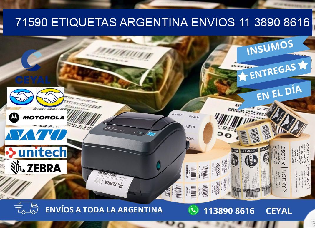 71590 ETIQUETAS ARGENTINA ENVIOS 11 3890 8616