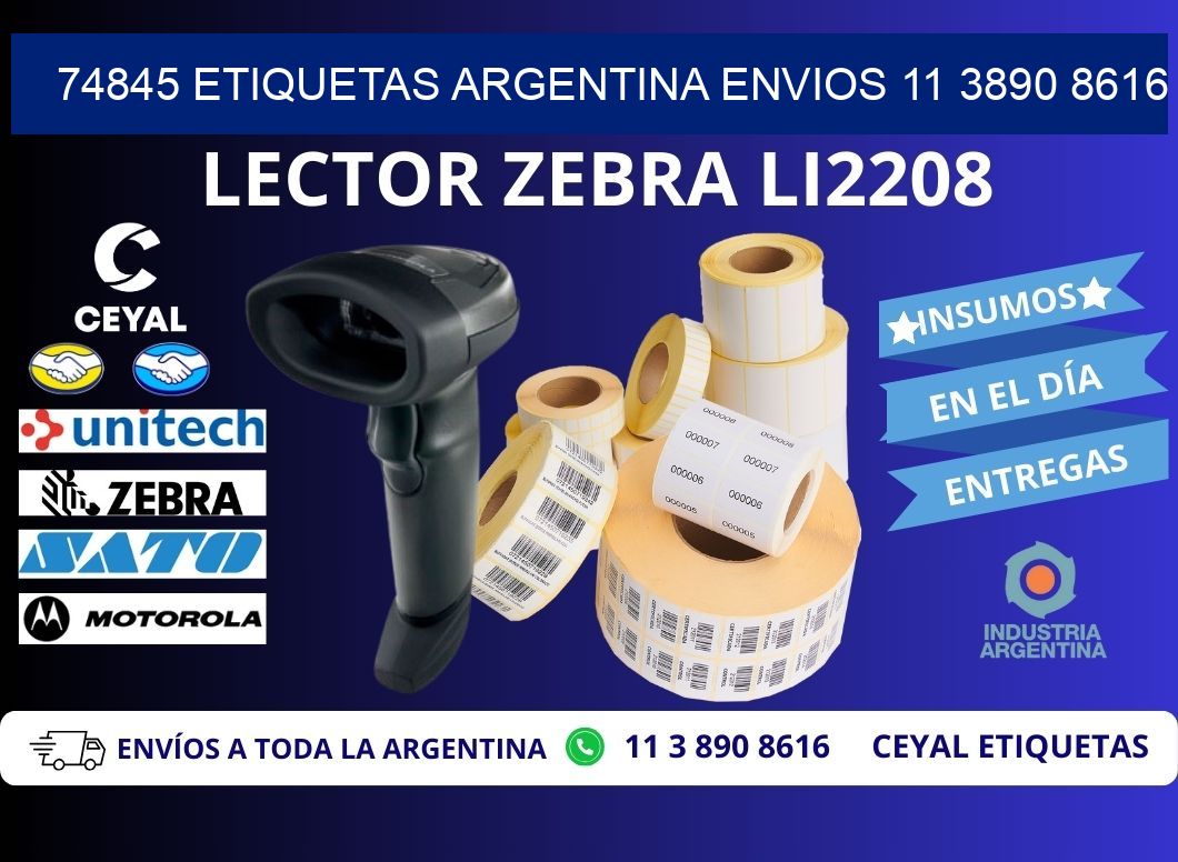 74845 ETIQUETAS ARGENTINA ENVIOS 11 3890 8616