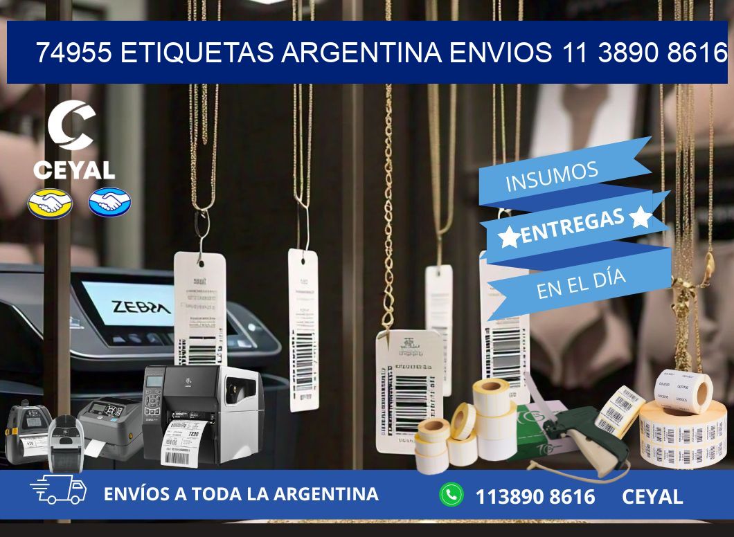 74955 ETIQUETAS ARGENTINA ENVIOS 11 3890 8616