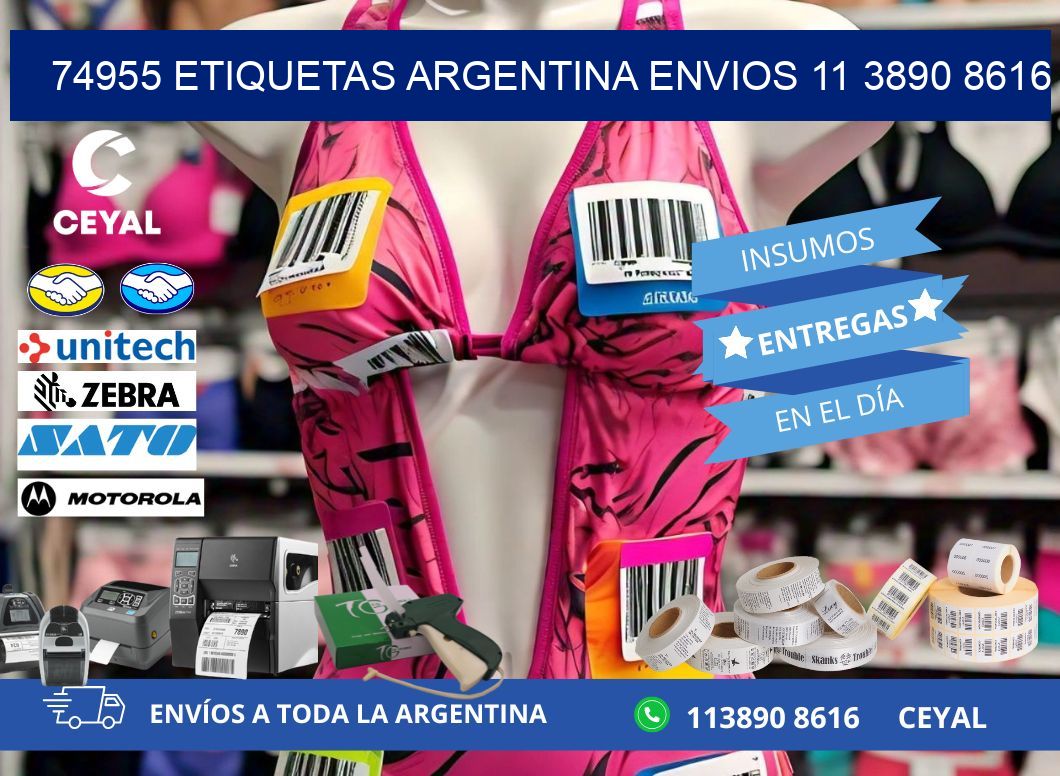 74955 ETIQUETAS ARGENTINA ENVIOS 11 3890 8616