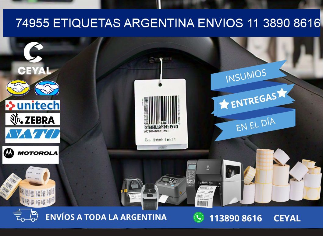74955 ETIQUETAS ARGENTINA ENVIOS 11 3890 8616