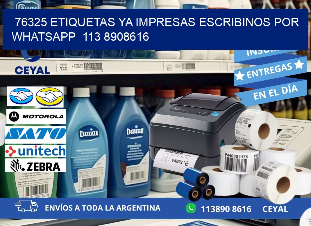 76325 ETIQUETAS YA IMPRESAS ESCRIBINOS POR WHATSAPP  113 8908616