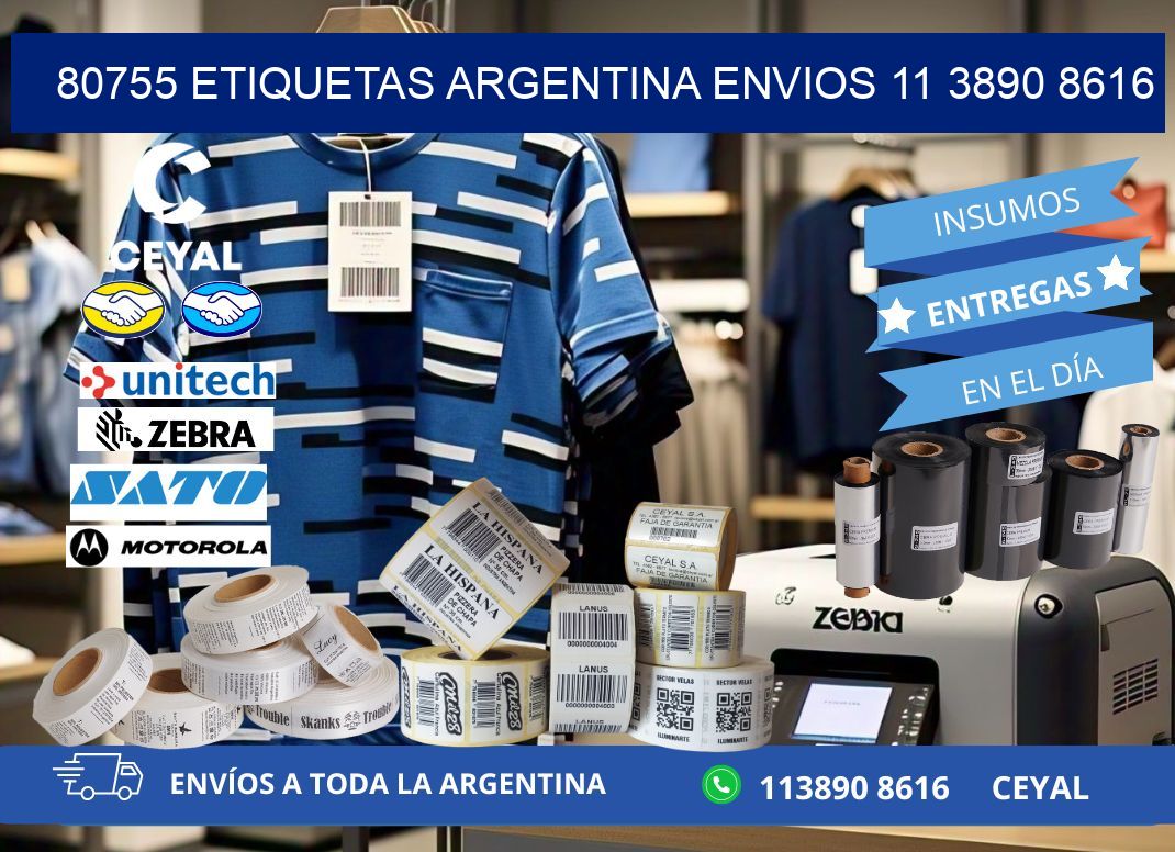 80755 ETIQUETAS ARGENTINA ENVIOS 11 3890 8616
