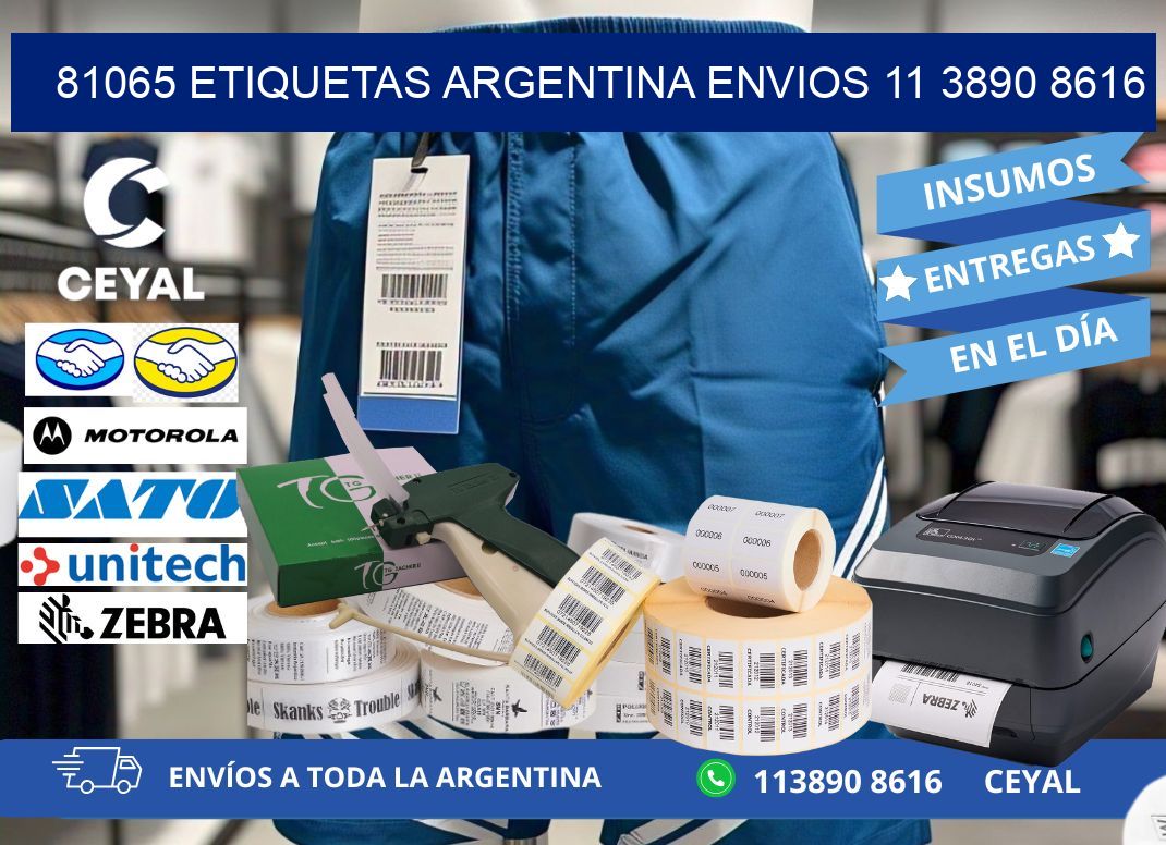 81065 ETIQUETAS ARGENTINA ENVIOS 11 3890 8616