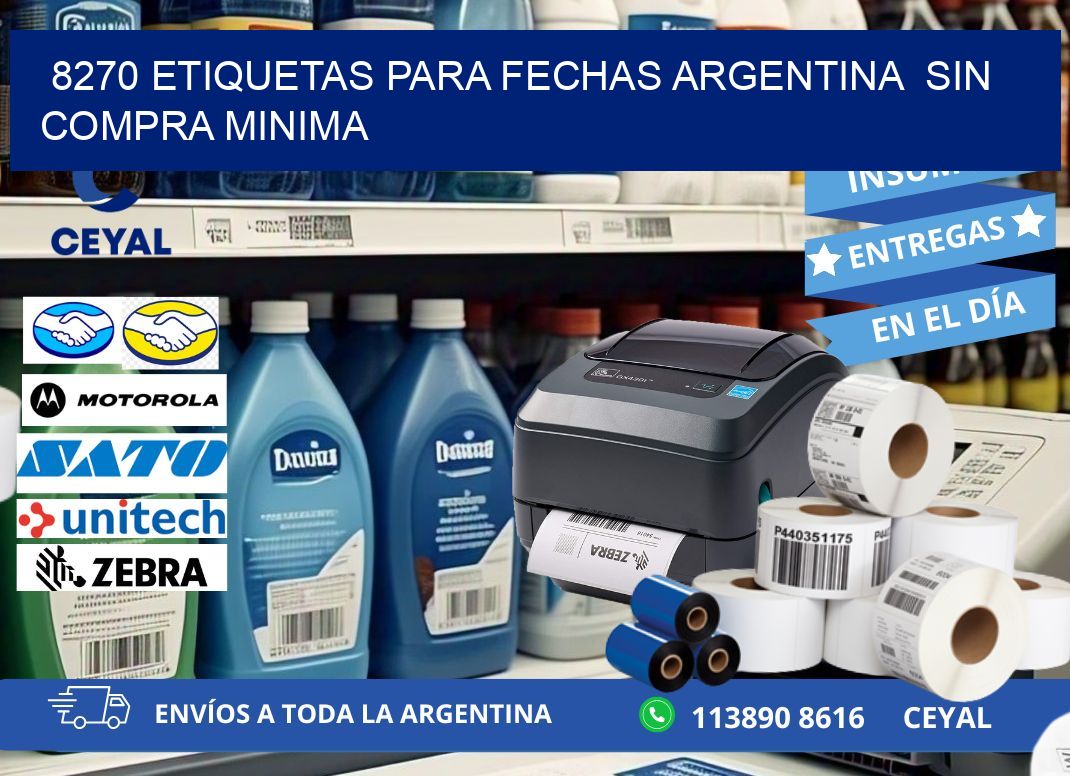 8270 ETIQUETAS PARA FECHAS ARGENTINA  SIN COMPRA MINIMA