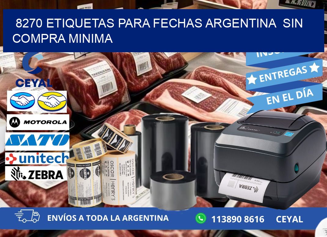 8270 ETIQUETAS PARA FECHAS ARGENTINA  SIN COMPRA MINIMA