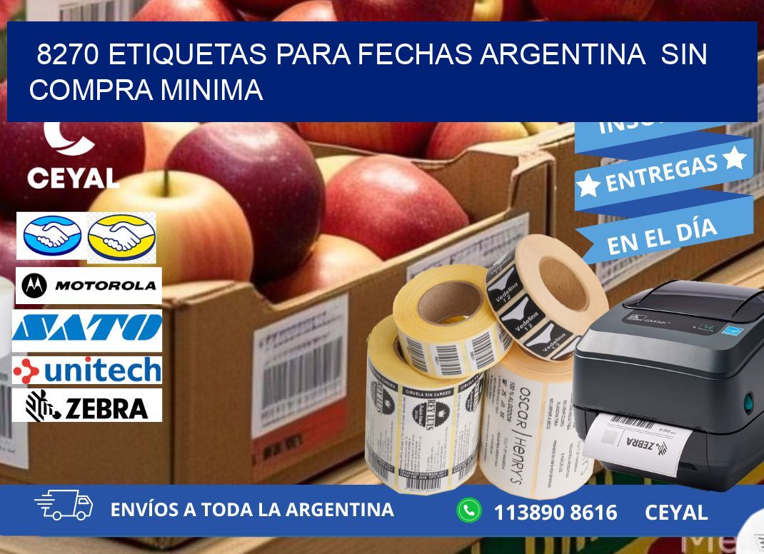 8270 ETIQUETAS PARA FECHAS ARGENTINA  SIN COMPRA MINIMA