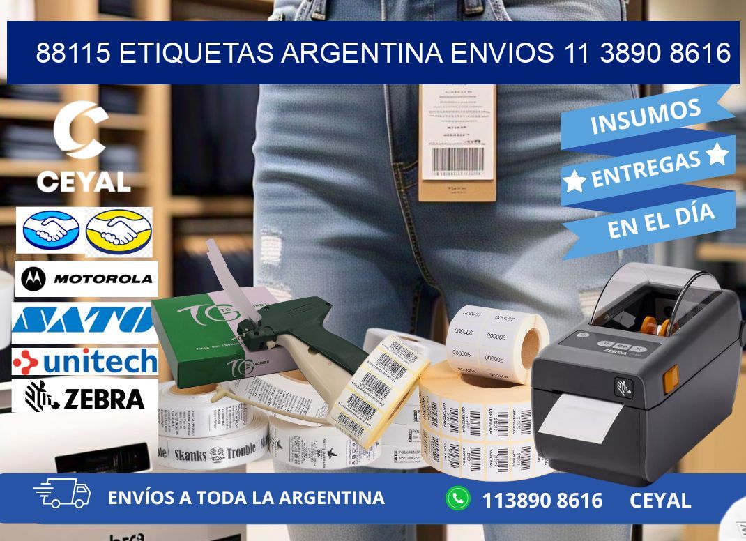 88115 ETIQUETAS ARGENTINA ENVIOS 11 3890 8616